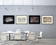 Switzerland Vintage Monochrome Map Canvas, 28"x37"