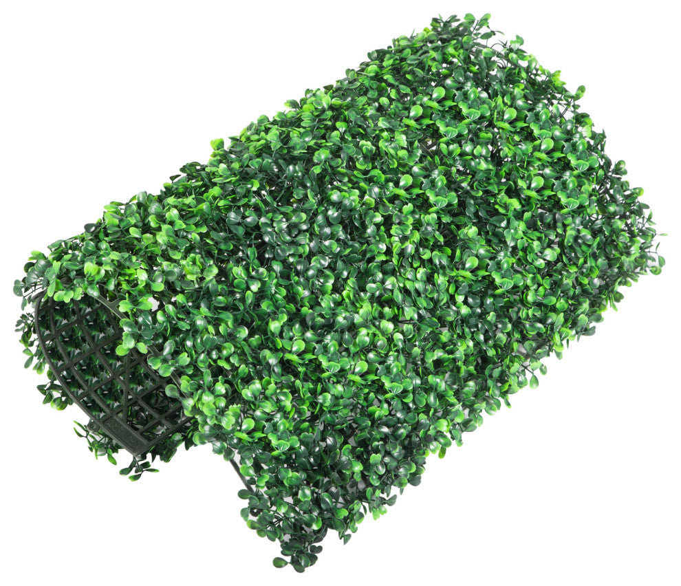 24x Artificial Boxwood Panel Fake Hedge Plant Privacy Fence Screen, 24 Pack of 20x20inch