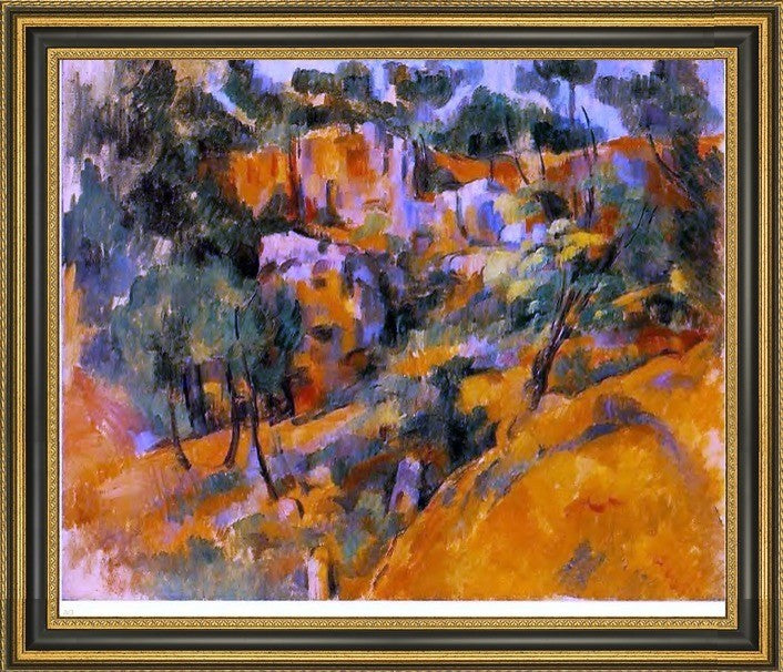 Paul Cezanne Corner of the Quarry - 20" x 25" Framed Premium Canvas Print