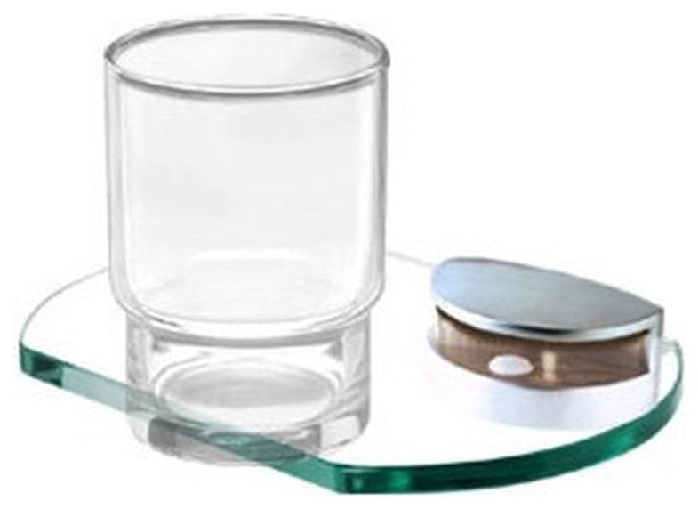 Alno Tumbler Holder with Tumbler in Satin Nickel