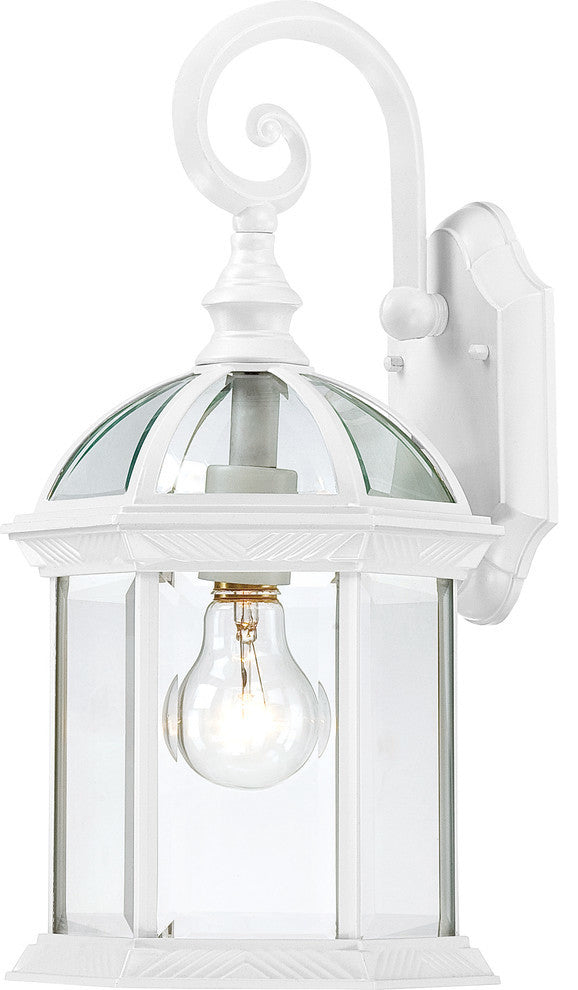 Boxwood 1-Light 15" Outdoor Wall, White