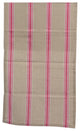 55"x15.75" Naturelle et Terreuse and Striped Table Runner, Pink