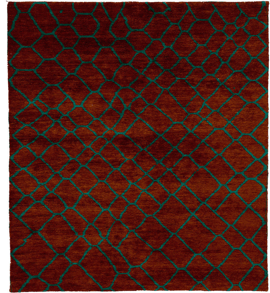 Meningie C Hand Knotted Tibetan Rug, 6' Round