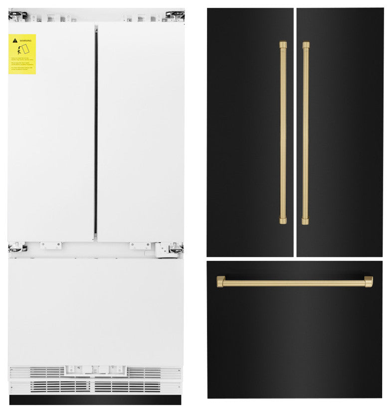 ZLINE Refrigerator With Internal Water, Black Stainless RBIV-BS-36-CB