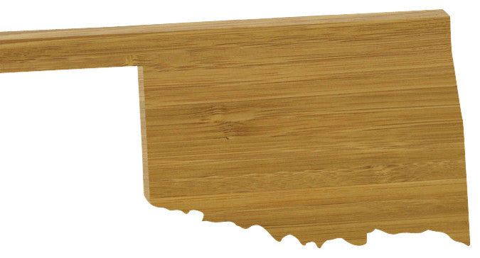 State Shaped Cutting Boards, Brown Richlite, Oklahoma