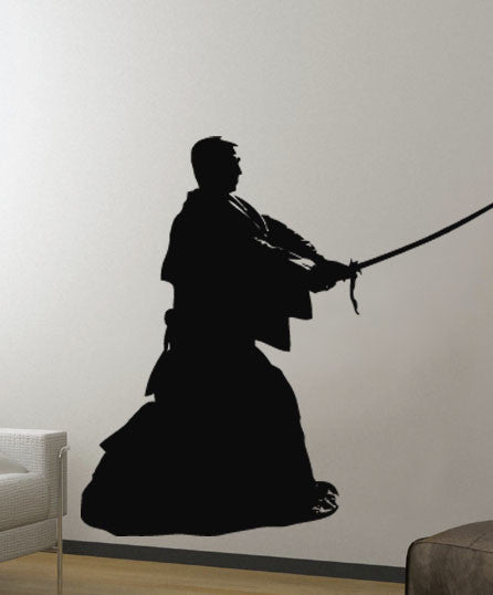 Japanese Swordsman Wall Decal