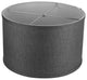 Classic Drum Burlap Lampshades, Denim Blue, 16"