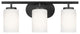 Oslo 3-Light Bath Vanity Light Midnight Black