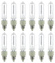 12 Pack Sunlite Halogen 250 Watt Single Ended T4 Mini Can Base Clear Light Bulb