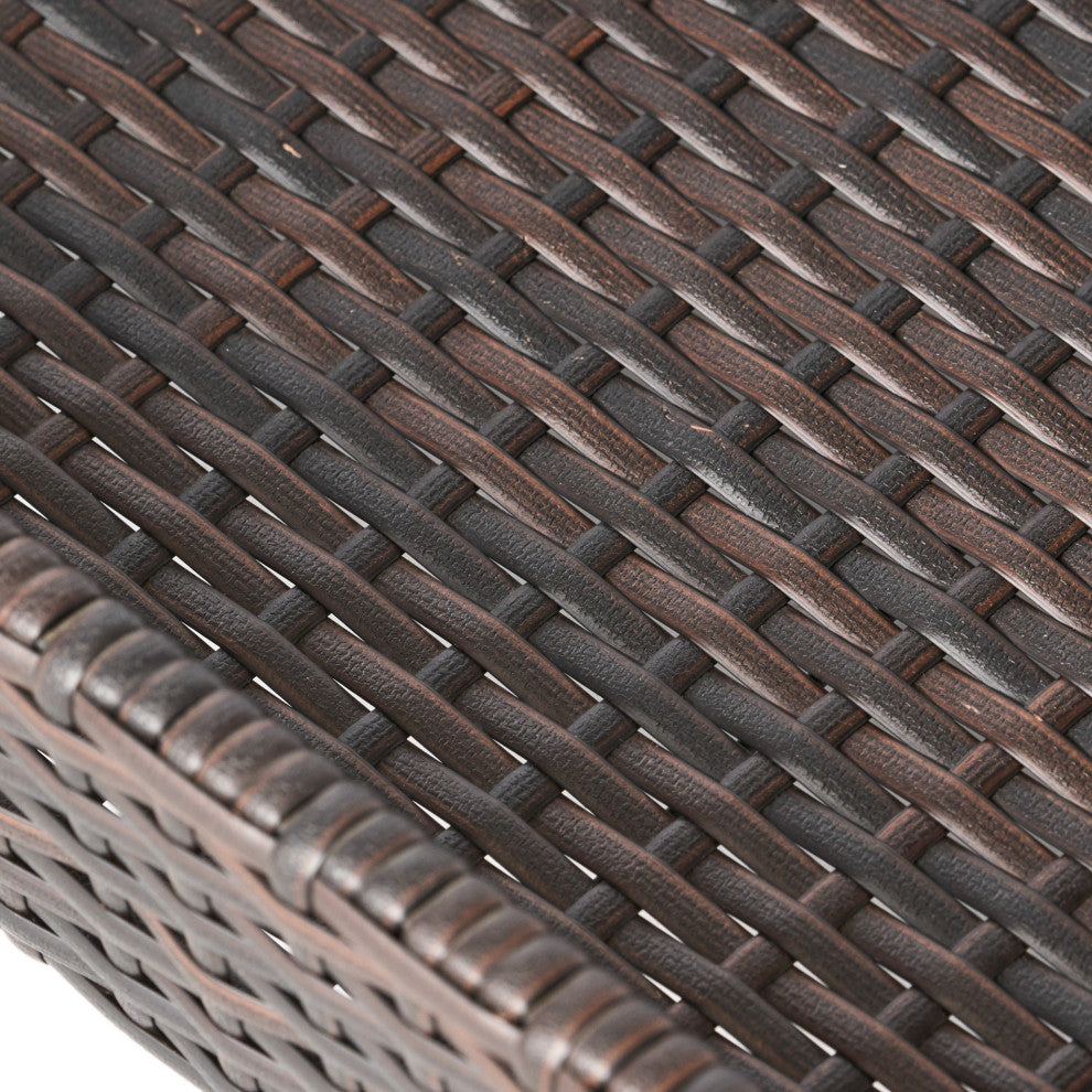 GDF Studio Baja Outdoor Wicker Bar Cart