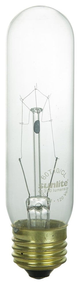 Sunlite 40 Watt T10 Tubular, Medium Base, Clear