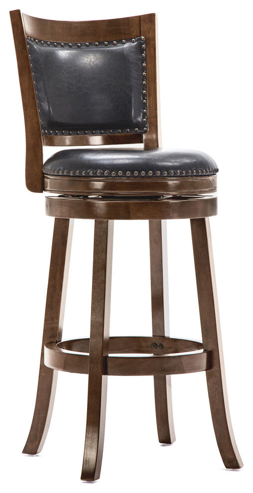 Bristol Swivel Stool, 29" Bar Height Stool, Cappuccino
