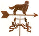 Golden Retriever Weathervane With Roof Mount