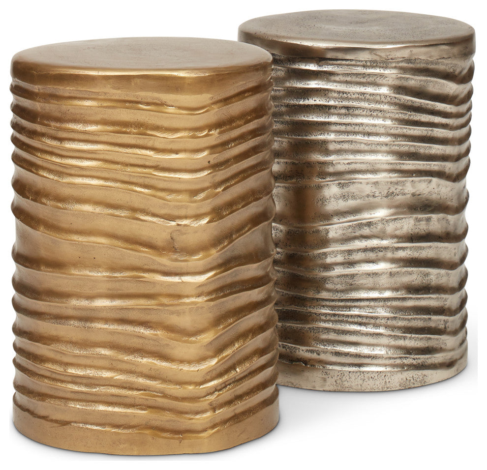 Elements Tara Stool, Vintage Silver