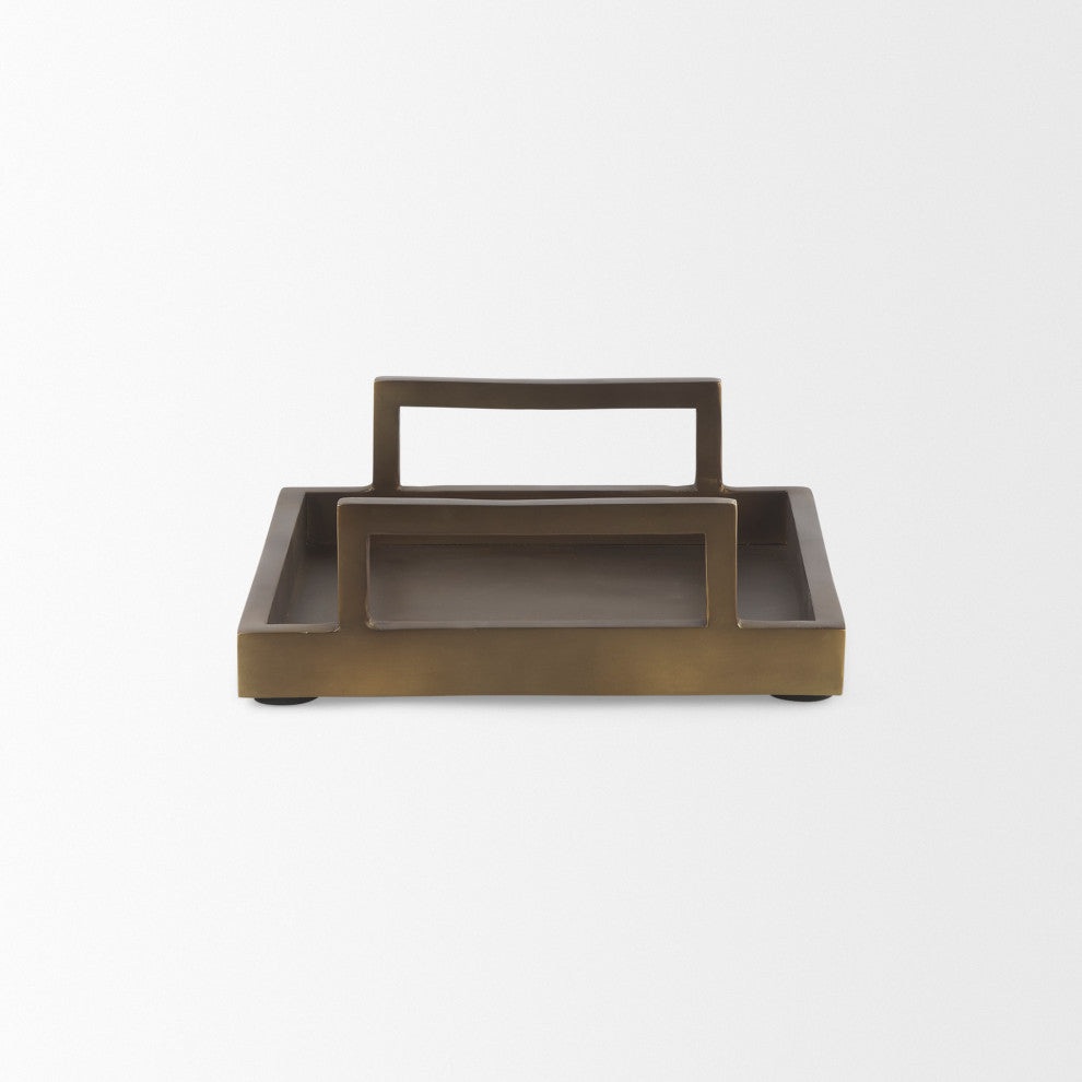 Shay Gold Aluminium Tray, Small