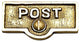 Switch Plate Tags POST Name Signs Labels Lacquered Brass |