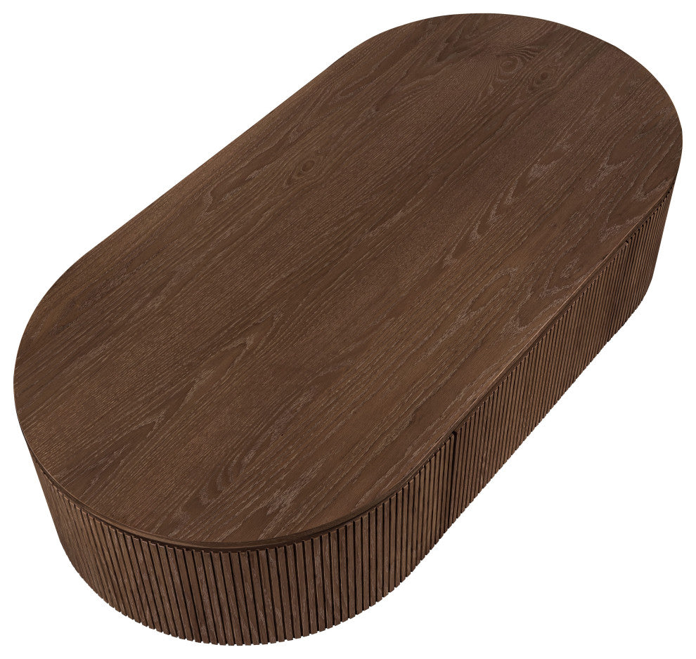 Moana Wood Storage Coffee Table, Brown, 64" W X 32" D