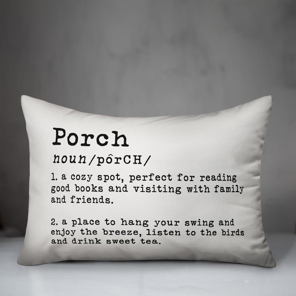 Porch Definition Outdoor Lumbar Pillow