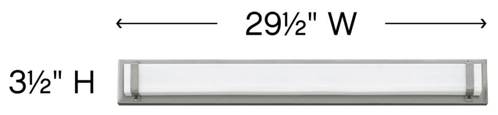 Hinkley Tremont Large Led Vanity, Brushed Nickel