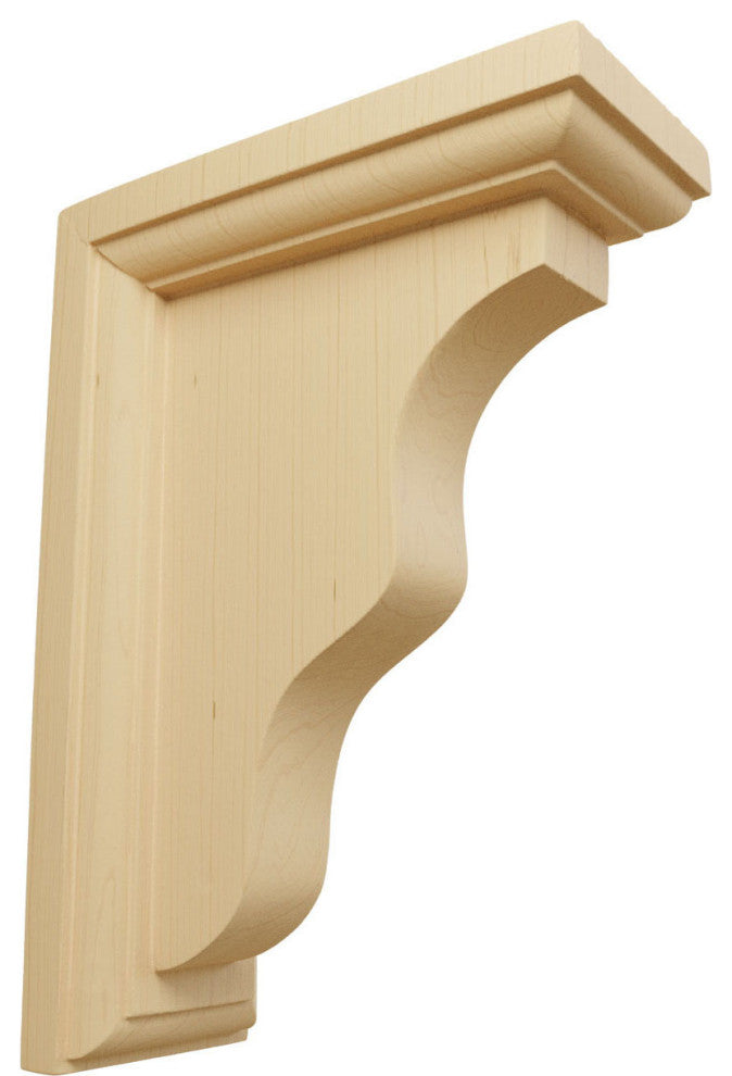 2 1/4"W x 5"D x 7"H Hamilton Traditional Bracket, Alder