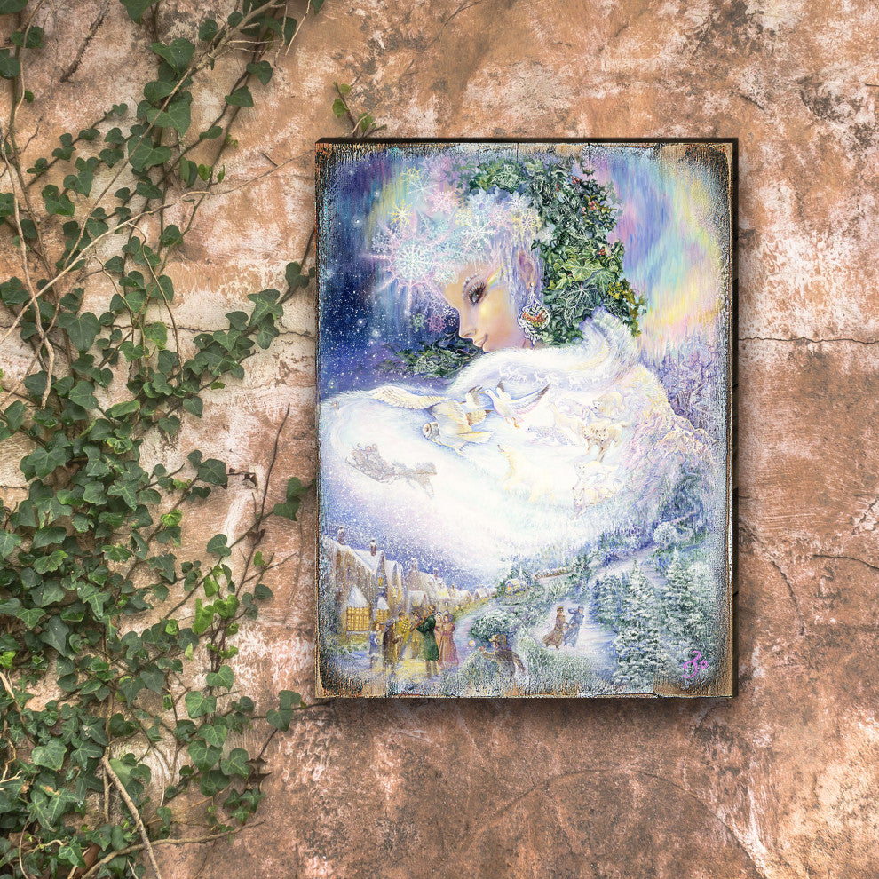 Snow queen Wall and Table Top Wooden Decor, 24x18