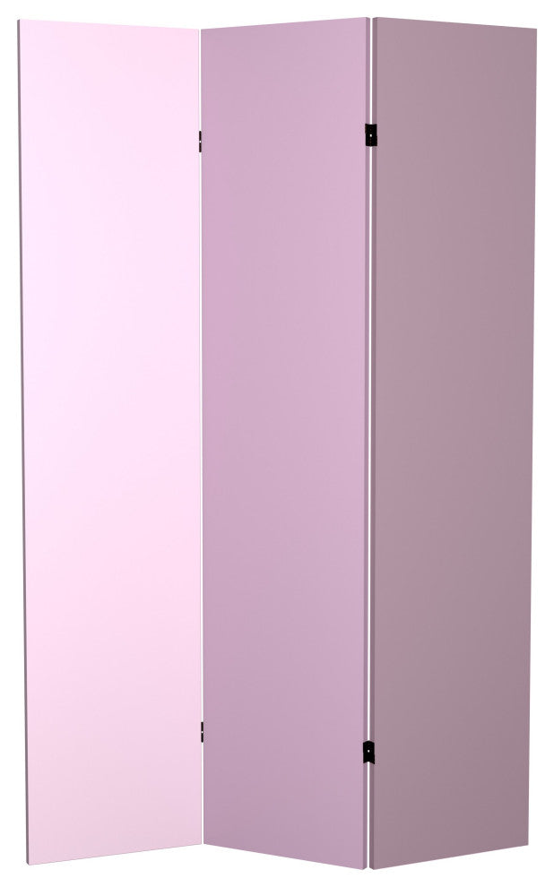 6' Tall Double Sided Lilac Palette Canvas Room Divider
