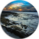 Fascinating Sunset At Australia Coastline, Seashore Disc Artwork, 11"