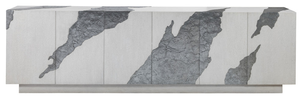 Contago White Long Media Console