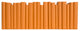 Wrapped Color By The Foot, Tangerine