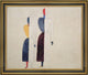 Kazimir Malevich Two Figures - 16" x 20" Framed Premium Canvas Print