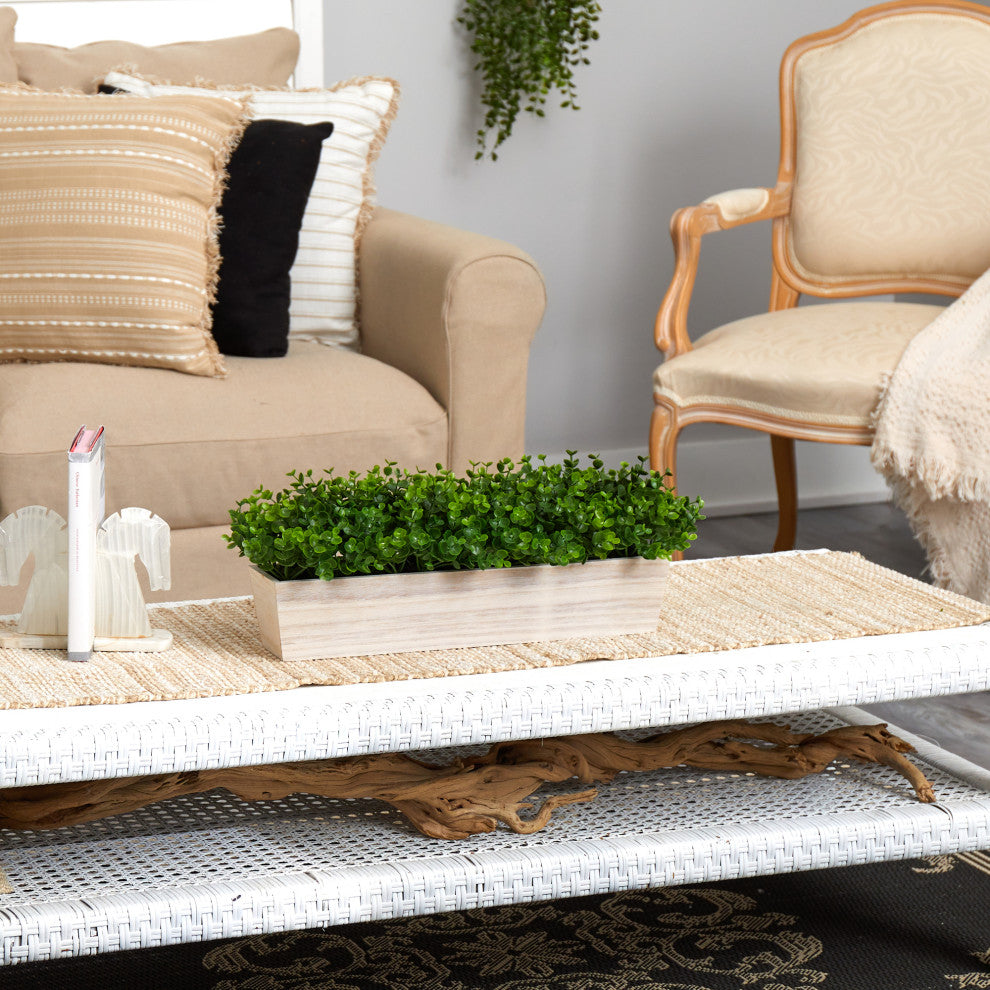 19" Eucalyptus Artificial Plant, Decorative Planter