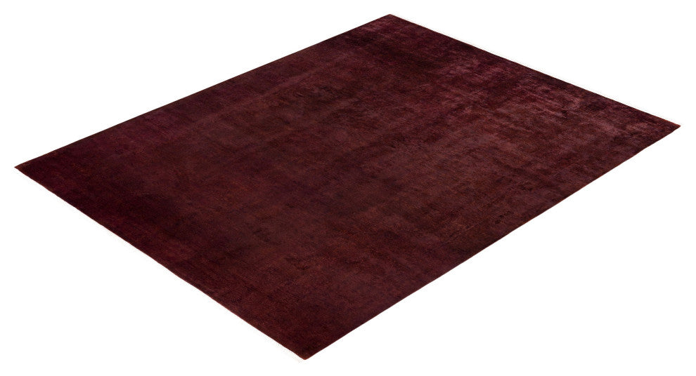 Overdyed One-of-a-Kind Hand-Knotted Area Rug Red, 8' 0" x 10' 4"