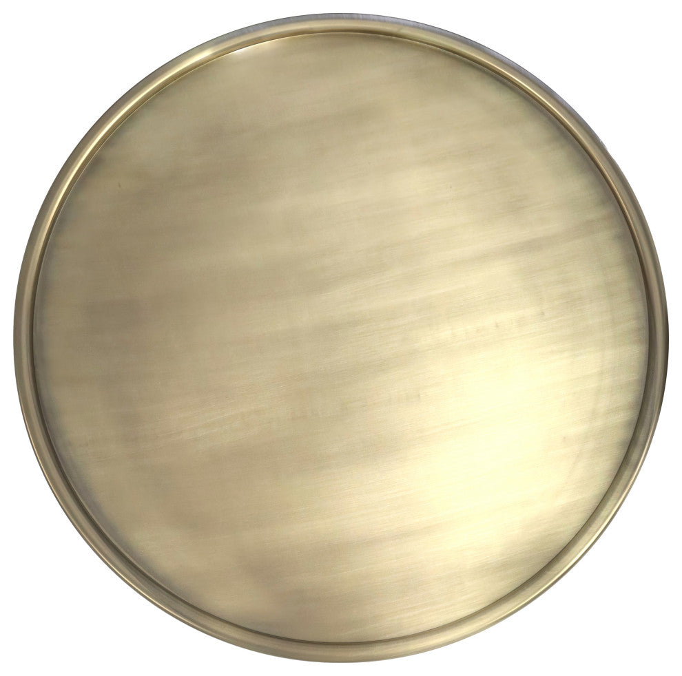 Corbin Metal Coffee Table, Hammered Antique Gold