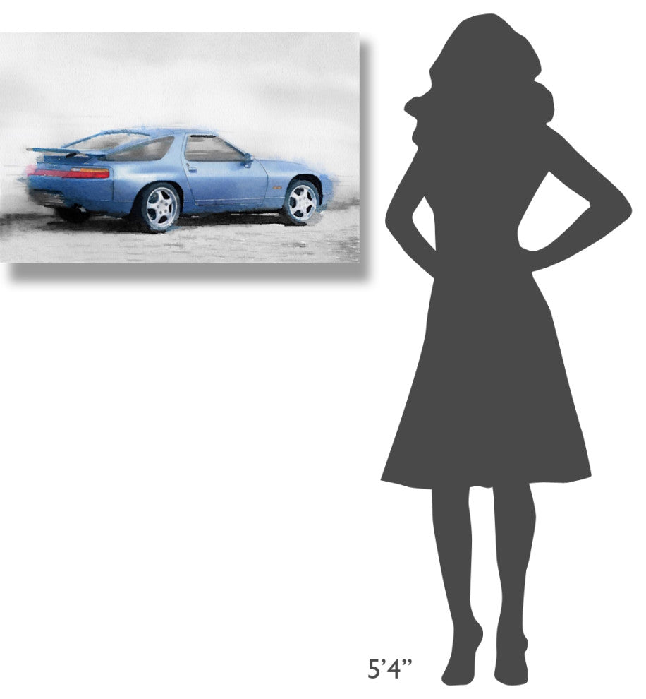"Porsche 928 Watercolor" Fine Art Print