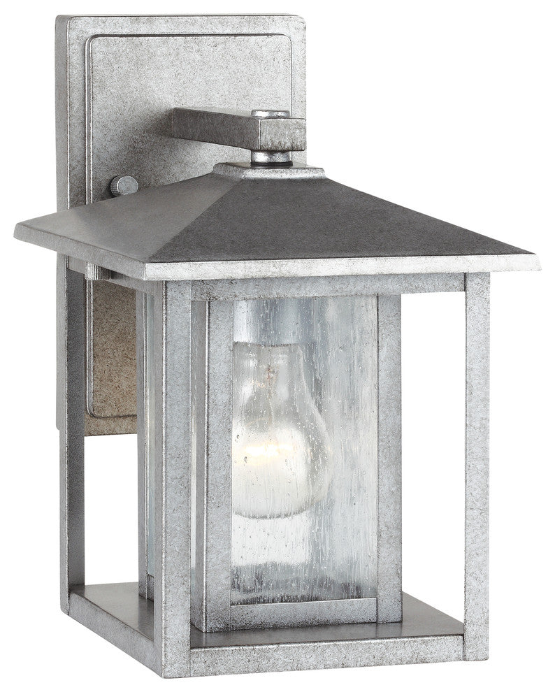 Generation Lighting Lighting 1-Light Outdoor Lantern, Weathered Pewter