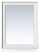 Addison 30" Rectangular Mirror, Glossy White