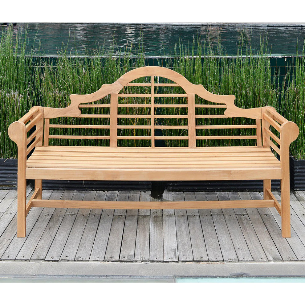 Lutyens Teak Wood 5 Feet Outdoor Bench
