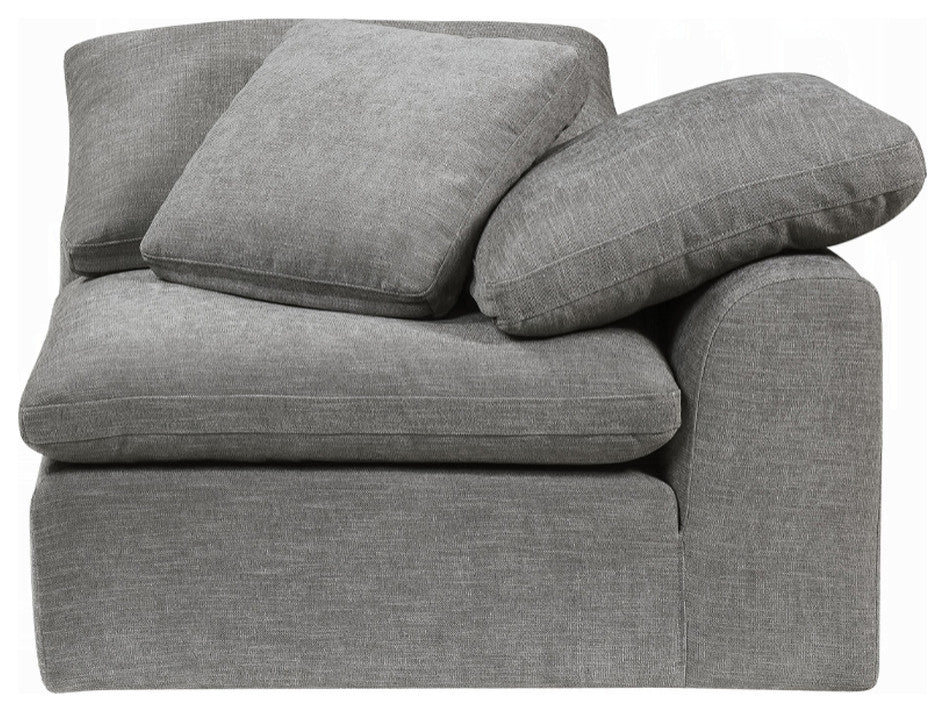 ACME Naveen Modular, Wedge With Pillow, Gray Linen