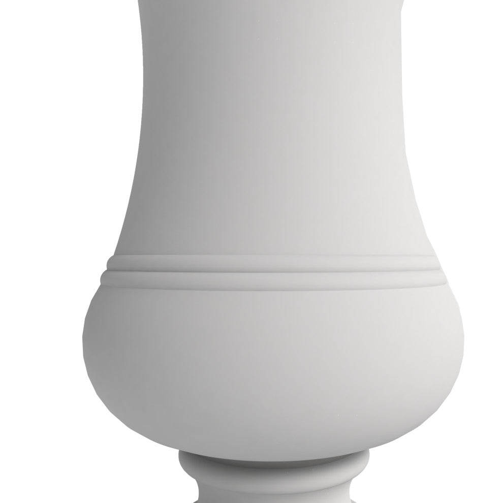 Daisy Fiberstone Urn Planter for Indoor and Outdoor, White