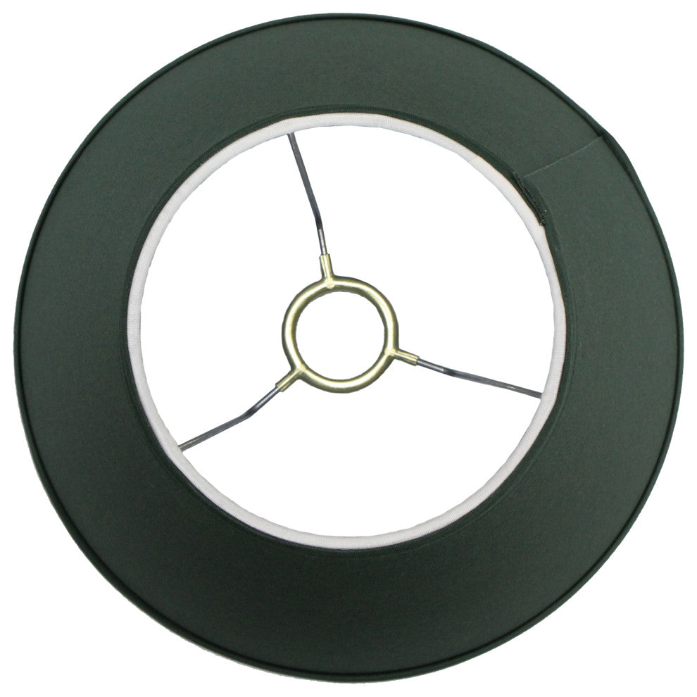 Fenchel Shades 5"x10"x8" Uno Attachment Empire Lamp Shade, Linen Hunter Green