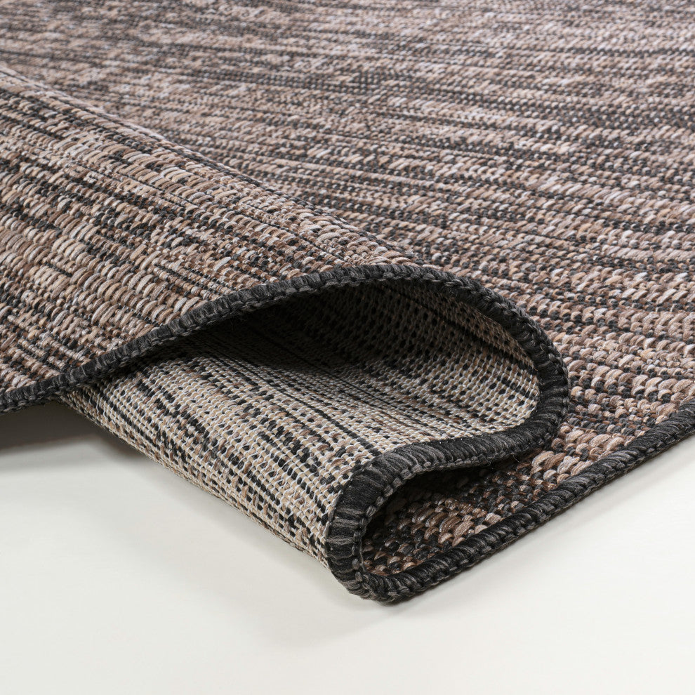 Callan Modern Rustic Abstract Indoor/Outdoor Shaped Area Rug