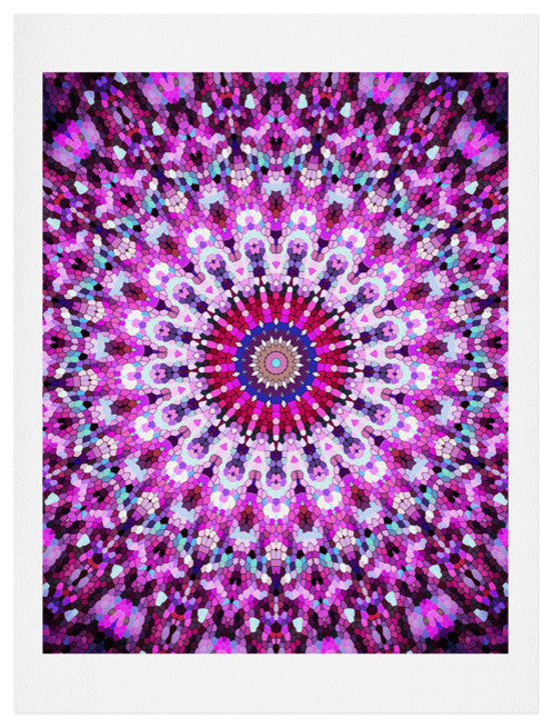 Deny Designs Monika Strigel Pink Arabesque Art Print