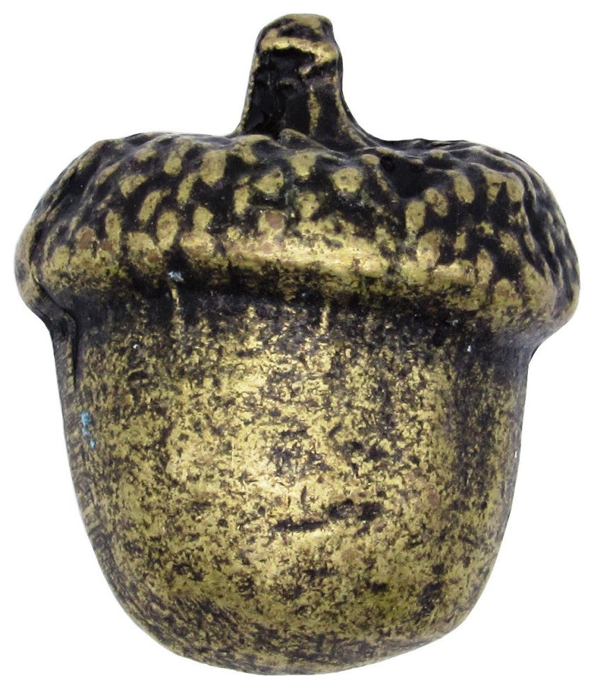 Acorn Cabinet Knob, Small, Antique Brass