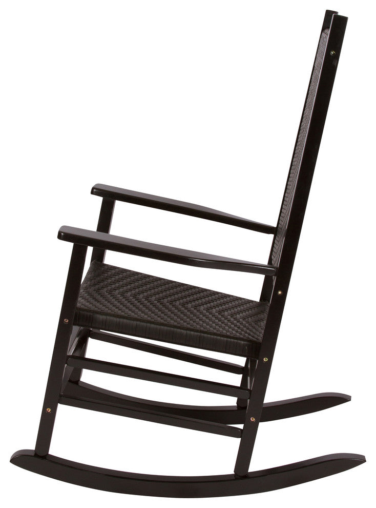 Hampton Porch Rocker, Black