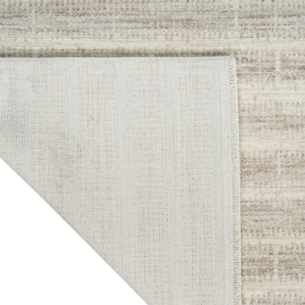 Calvin Klein CK079 Notes 5'3" x 7'3" Ivory Grey Modern Indoor Rug