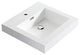 Dowell 18" FTB Resin Bathroom Vanity Basin, White, 18wx18dx6h