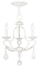 Chesterfield Mini Chandelier, Antique White
