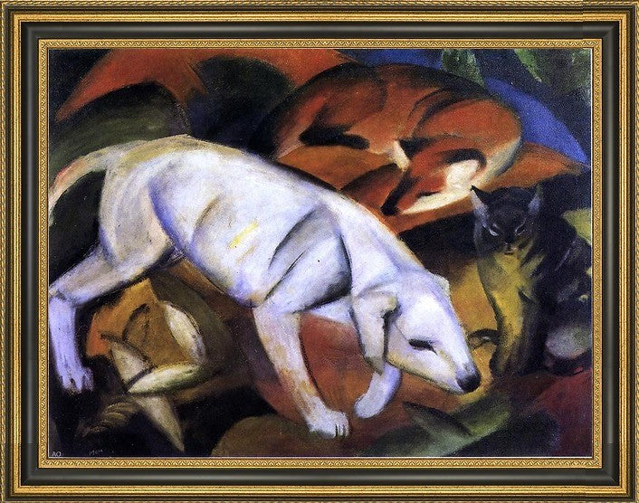 Franz Marc Three Animals (Dog  Fox Cat)