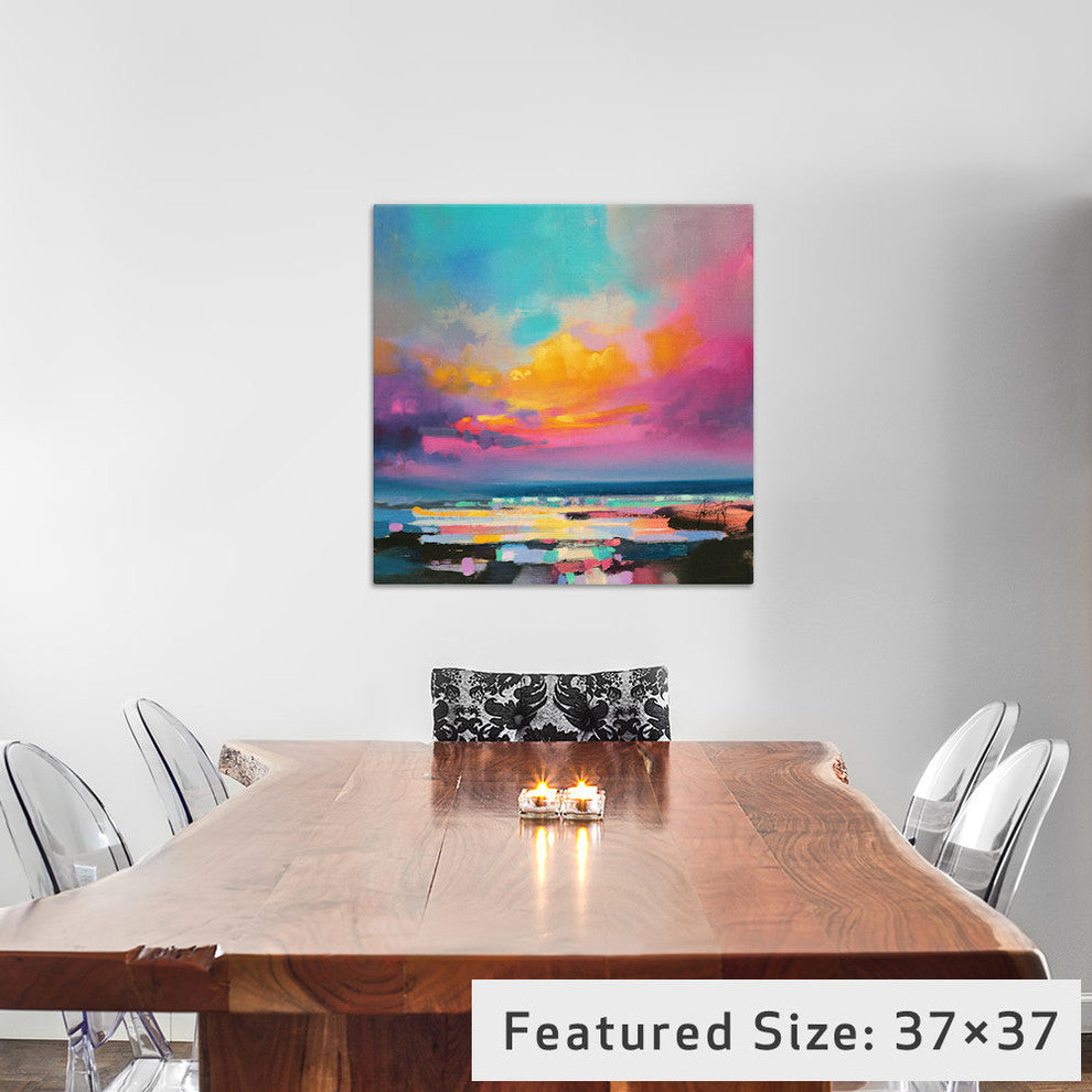 "Diminuendo Sky Study II" by Scott Naismith, 26"x26"