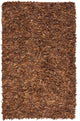 Safavieh Leather Shag Lsg511B Saddle Area Rug